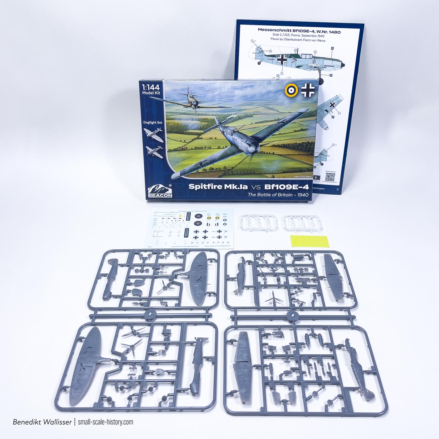 1/144 Beacon Models Battle of Britain kit (Bf-109E and Spitfire Mk.I)